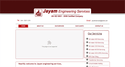 Desktop Screenshot of jayamservices.com